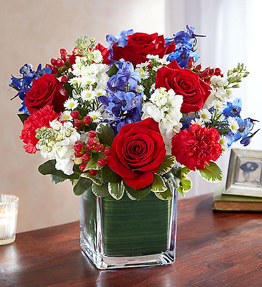 Healing Tears  Red, White & Blue