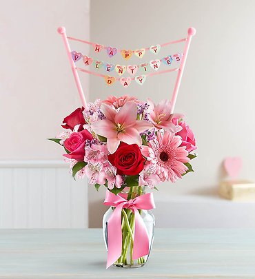 Romance with Valentines Day Banner