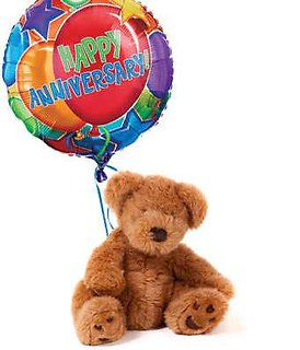 Anniversary Bear and Balloon