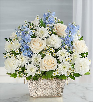 Loving Remembrance Blue and White