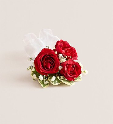Red Spray Rose Corsage