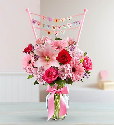 Romance with Valentines Day Banner