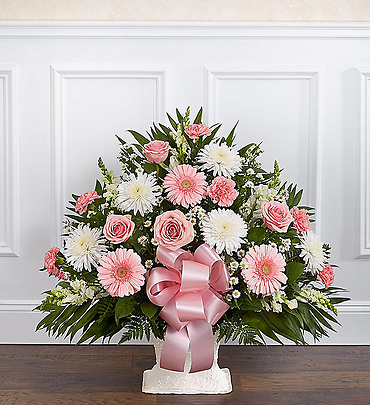 Heartfelt Tribute Pink & White