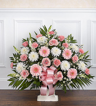 Heartfelt Tribute Pink & White