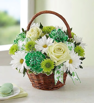 St. Patricks Day Flower Basket