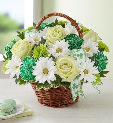 St. Patricks Day Flower Basket