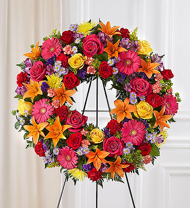 Serene Blessings Wreath- Bright