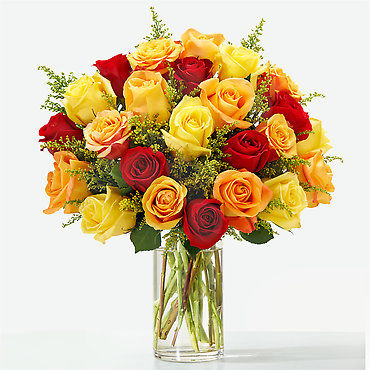 FIERY FALL ROSES