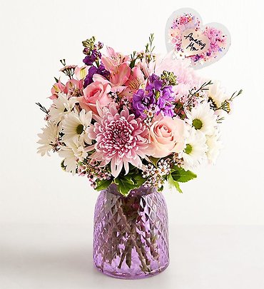 Amazing Mom Bouquet W/LED Pic