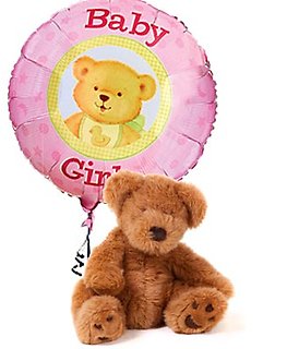Its a GIRL Bear and Balloon