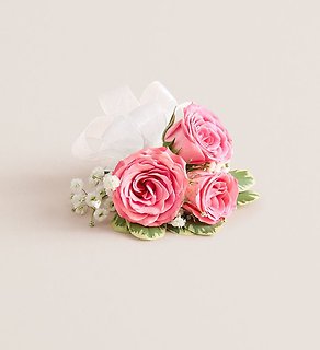 Pink Spray Rose Corsage