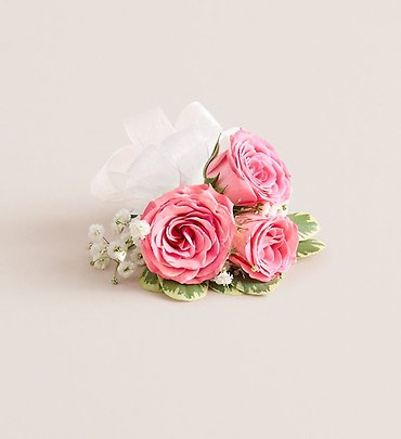 Pink Spray Rose Corsage